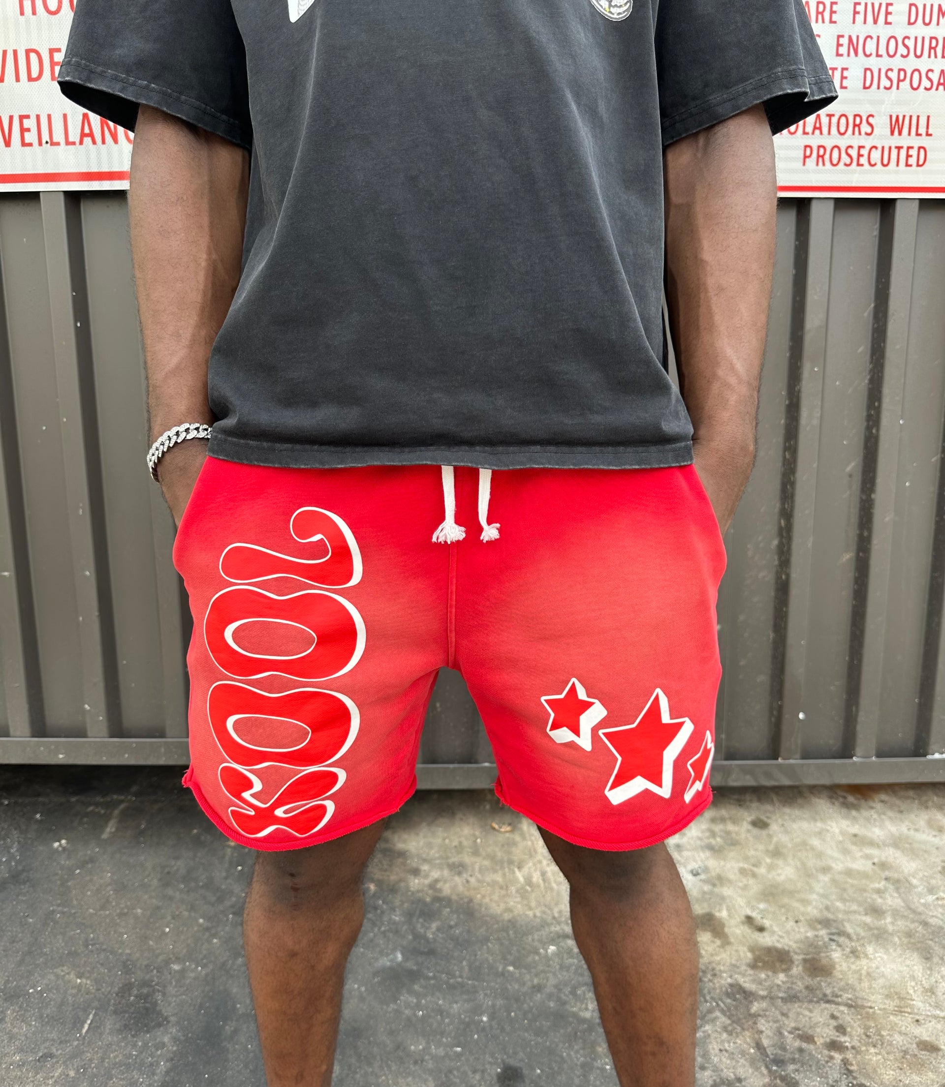 Red ‘Kool’ Shorts